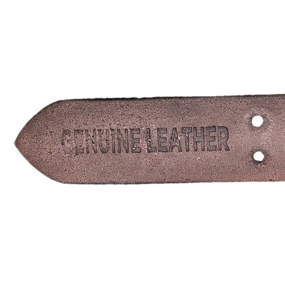 NEW Stone Mountain Genuine Leather Double Prong Belt Mens XL 42-44 Brown NWT